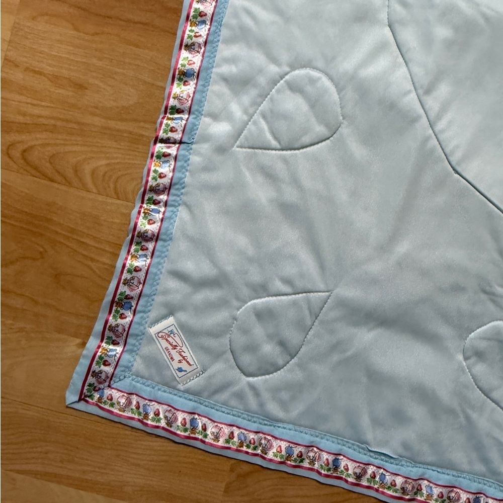 Precious Moments Pig & Skunk homemade quilted baby blanket - Picture 9 of 16